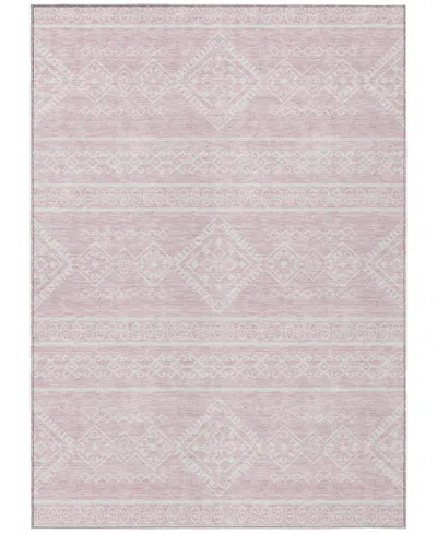 Addison Chantille Acn901 5'x7'6" Area Rug In Pink