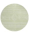 Addison Chantille Acn901 8'x8' Round Area Rug In Mint
