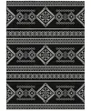 Addison Chantille Machine Washable Acn901 9'x12' Area Rug In Black