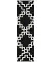 Addison Chantille Acn902 2'3"x7'6" Runner Area Rug In Black