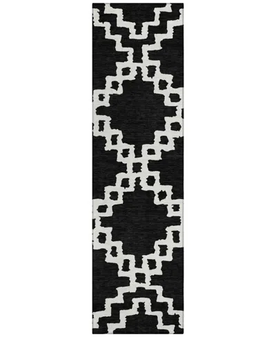 Addison Chantille Acn902 2'3"x7'6" Runner Area Rug In Black