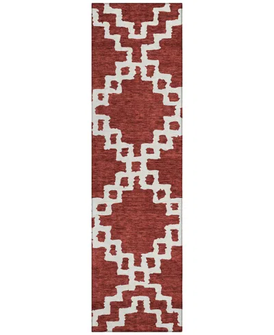 Addison Chantille Acn902 2'3"x7'6" Runner Area Rug In Brick