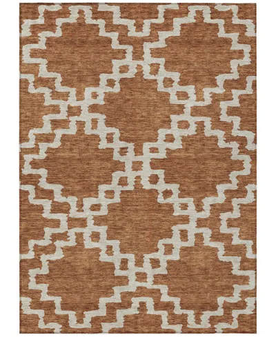 Addison Chantille Machine Washable Acn902 2'6"x3'10" Area Rug In Paprika