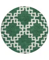 Addison Chantille Acn902 8'x8' Round Area Rug In Jade