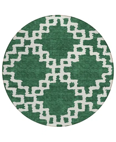 Addison Chantille Acn902 8'x8' Round Area Rug In Jade