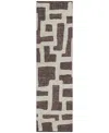 Addison Chantille Acn903 2'3"x7'6" Runner Area Rug In Cocoa