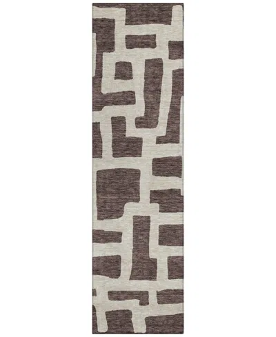 Addison Chantille Acn903 2'3"x7'6" Runner Area Rug In Cocoa