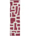 Addison Chantille Acn903 2'3"x7'6" Runner Area Rug In Cranberry