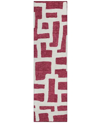 Addison Chantille Acn903 2'3"x7'6" Runner Area Rug In Cranberry