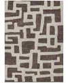 Addison Chantille Machine Washable Acn903 5'x7'6" Area Rug In Cocoa