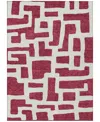 Addison Chantille Machine Washable Acn903 8'x10' Area Rug In Cranberry