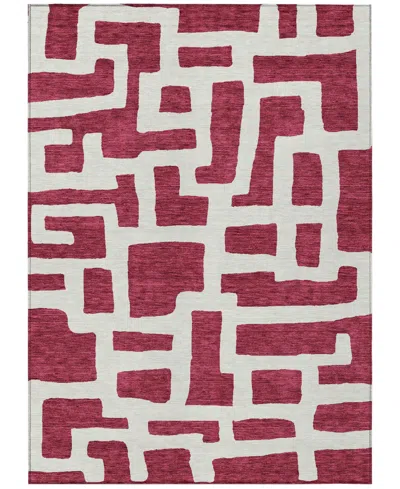 Addison Chantille Machine Washable Acn903 8'x10' Area Rug In Cranberry