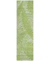 Addison Chantille Acn904 2'3"x7'6" Runner Area Rug In Lime
