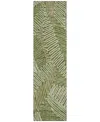 Addison Chantille Acn904 2'3"x7'6" Runner Area Rug In Olive