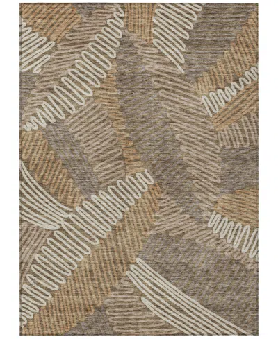 Addison Chantille Machine Washable Acn904 2'6"x3'10" Area Rug In Brown