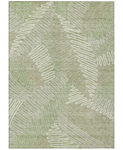 Addison Chantille Machine Washable Acn904 5'x7'6" Area Rug In Sage