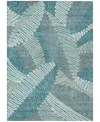 Addison Chantille Machine Washable Acn904 5'x7'6" Area Rug In Teal
