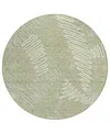 Addison Chantille Acn904 8'x8' Round Area Rug In Sage