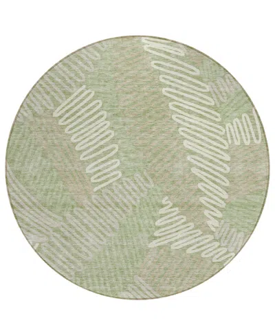 Addison Chantille Acn904 8'x8' Round Area Rug In Sage