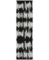 Addison Chantille Acn905 2'3"x7'6" Runner Area Rug In Black