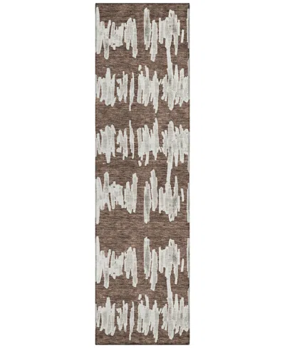 Addison Chantille Acn905 2'3"x7'6" Runner Area Rug In Brown