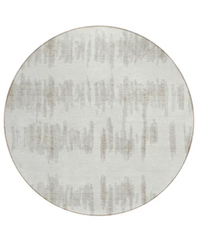 Addison Chantille Acn905 8'x8' Round Area Rug In Ivory