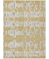 Addison Chantille Machine Washable Acn905 9'x12' Area Rug In Gold