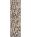 Addison Chantille Acn906 2'3"x7'6" Runner Area Rug In Brown