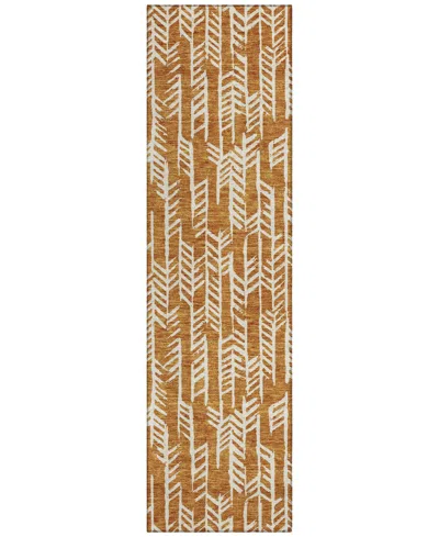 Addison Chantille Acn906 2'3"x7'6" Runner Area Rug In Copper