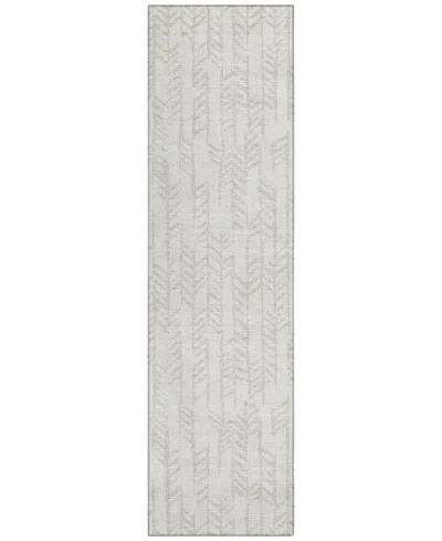 Addison Chantille Machine Washable Acn906 2'3"x7'6" Runner Area Rug In Ivory