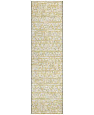 Addison Chantille Acn907 2'3"x7'6" Runner Area Rug In Wheat