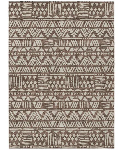 Addison Chantille Machine Washable Acn907 8'x10' Area Rug In Brown
