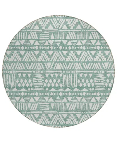 Addison Chantille Acn907 8'x8' Round Area Rug In Sage