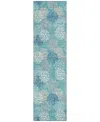 Addison Chantille Acn908 2'3"x7'6" Runner Area Rug In Teal