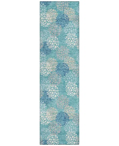 Addison Chantille Acn908 2'3"x7'6" Runner Area Rug In Teal
