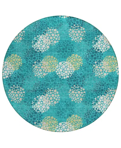 Addison Chantille Acn908 8'x8' Round Area Rug In Jade