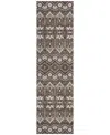 Addison Chantille Acn909 2'3"x7'6" Runner Area Rug In Brown