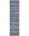 Addison Chantille Acn909 2'3"x7'6" Runner Area Rug In Denim