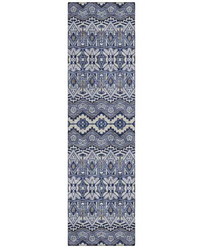 Addison Chantille Acn909 2'3"x7'6" Runner Area Rug In Denim