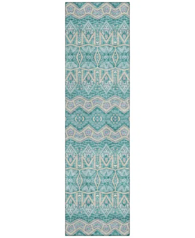Addison Chantille Acn909 2'3"x7'6" Runner Area Rug In Teal