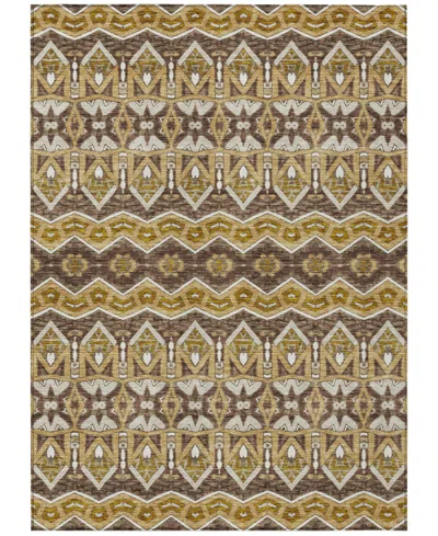 Addison Chantille Machine Washable Acn909 8'x10' Area Rug In Gold