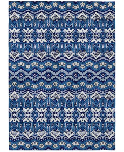 Addison Chantille Machine Washable Acn909 8'x10' Area Rug In Navy