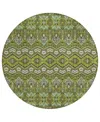 Addison Chantille Acn909 8'x8' Round Area Rug In Olive