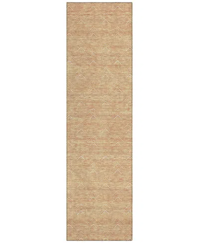 Addison Chantille Acn910 2'3"x7'6" Runner Area Rug In Orange