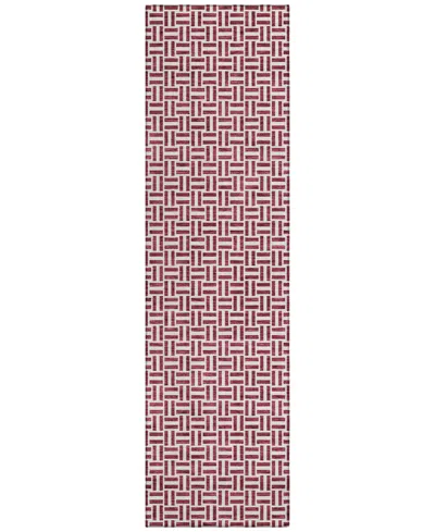 Addison Chantille Acn911 2'3"x7'6" Runner Area Rug In Burgundy