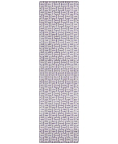 Addison Chantille Acn911 2'3"x7'6" Runner Area Rug In Lavender