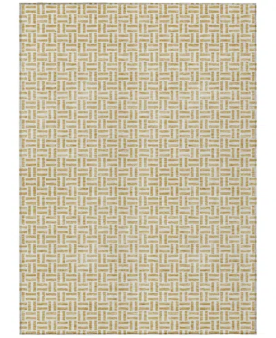 Addison Chantille Machine Washable Acn911 2'6"x3'10" Area Rug In Gold