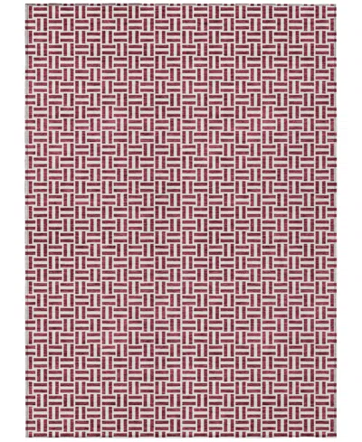 Addison Chantille Acn911 5'x7'6" Area Rug In Burgundy
