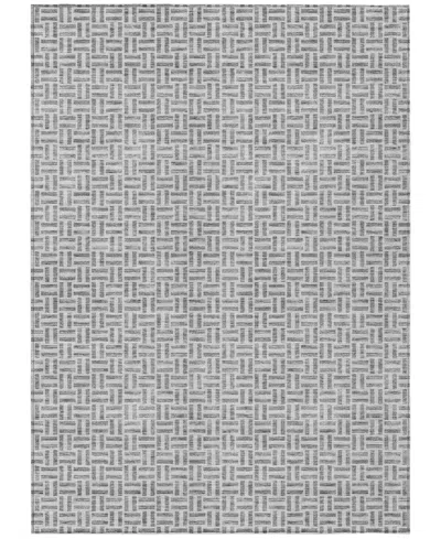 Addison Chantille Machine Washable Acn911 5'x7'6" Area Rug In Gray