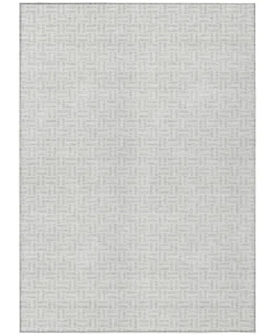 Addison Chantille Machine Washable Acn911 5'x7'6" Area Rug In Silver